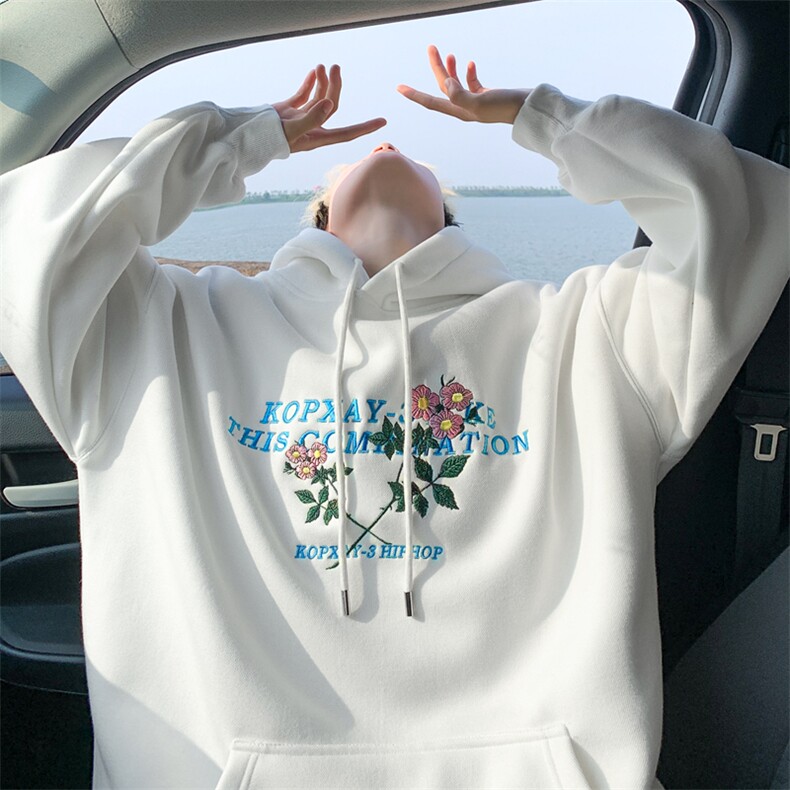 秋冬美式复古重磅450克连帽卫衣刺绣男B208-WY3606-P65控98，男装卫衣，电商B208