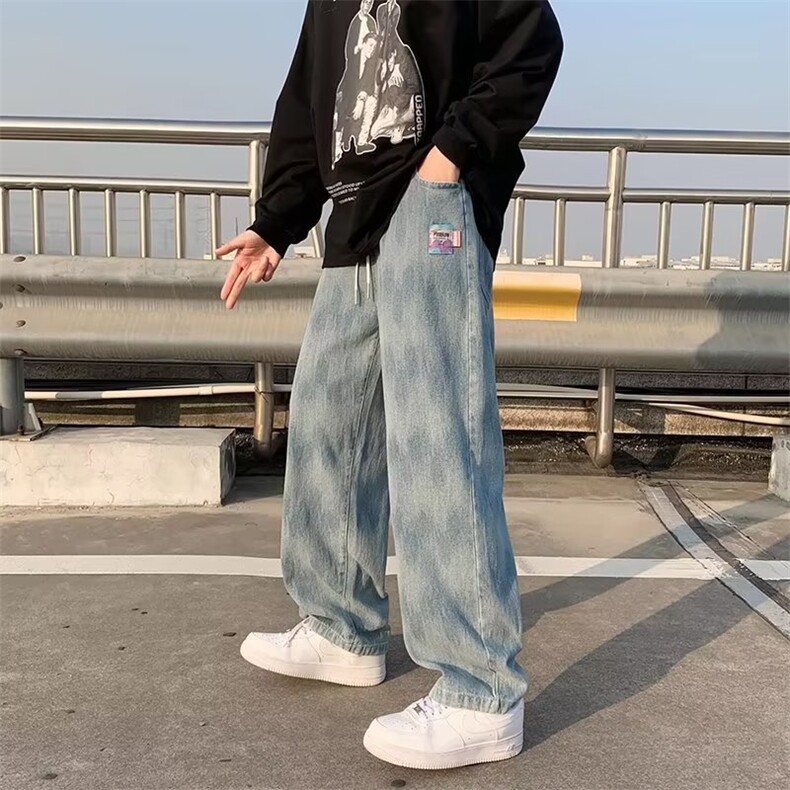 青春流行ins男直筒水洗牛仔裤N2027 P36图片