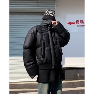 皮棉衣男女宽松短款棉服冬季加厚保暖棉袄面包服立领外套 MT34图片