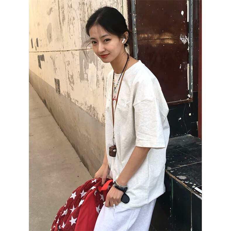 万针全刺绣工艺高品质260克双纱纯棉美式高街短袖T恤特P33,男装T恤,电商A486