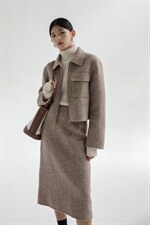 MMC冬装双面羊绒套装，女装职业装，MM.C