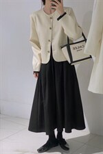 可脱卸娃娃领小香外套，其它，驿谷