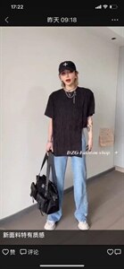新款新面料韩版不规则大T图片
