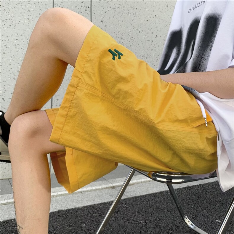 男士夏季冰丝薄款潮牌休闲短裤宽松跑步运动裤学生篮球五分裤睡裤,男装牛仔裤,星座1013