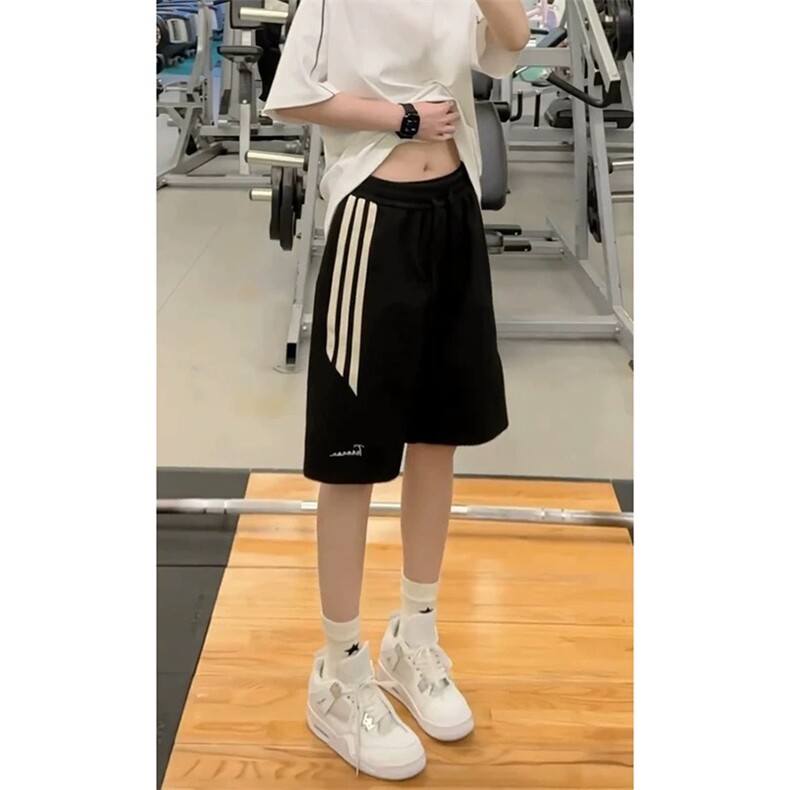 网图有货美式高街运动短裤夏季男宽松休闲三条杠五分裤A670-P25,男装牛仔裤,星座1505