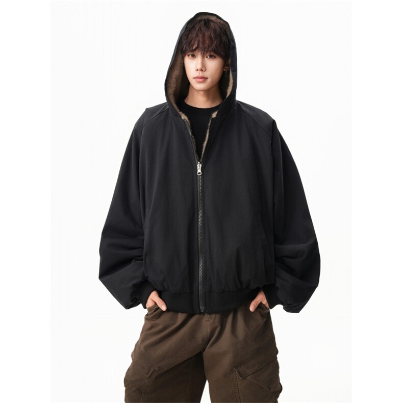 2025年双面穿派克服冬装新款棉服夹克座山雕加厚外套JKR9922,男装夹克,星座516A