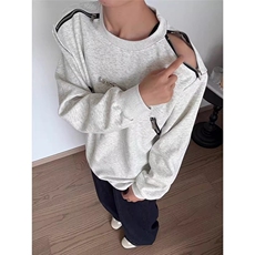 美式重磅圆领纯色卫衣男网图，男装卫衣，星座410-6（原星座1304-1）