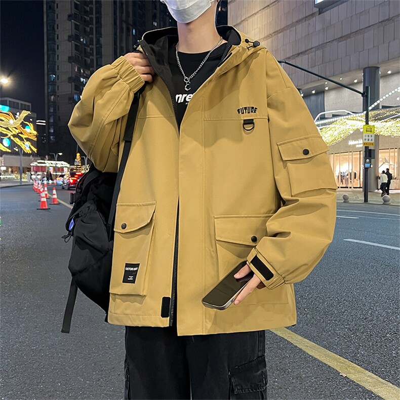 现货8501-P75大码控138春季大码户外连帽夹克外套,男装夹克,星座209