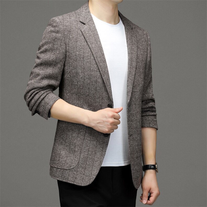 M888-1钱塘2020-2秋季新款中年男士西服商务休闲百搭外套P170,男装西服,钱塘207-2