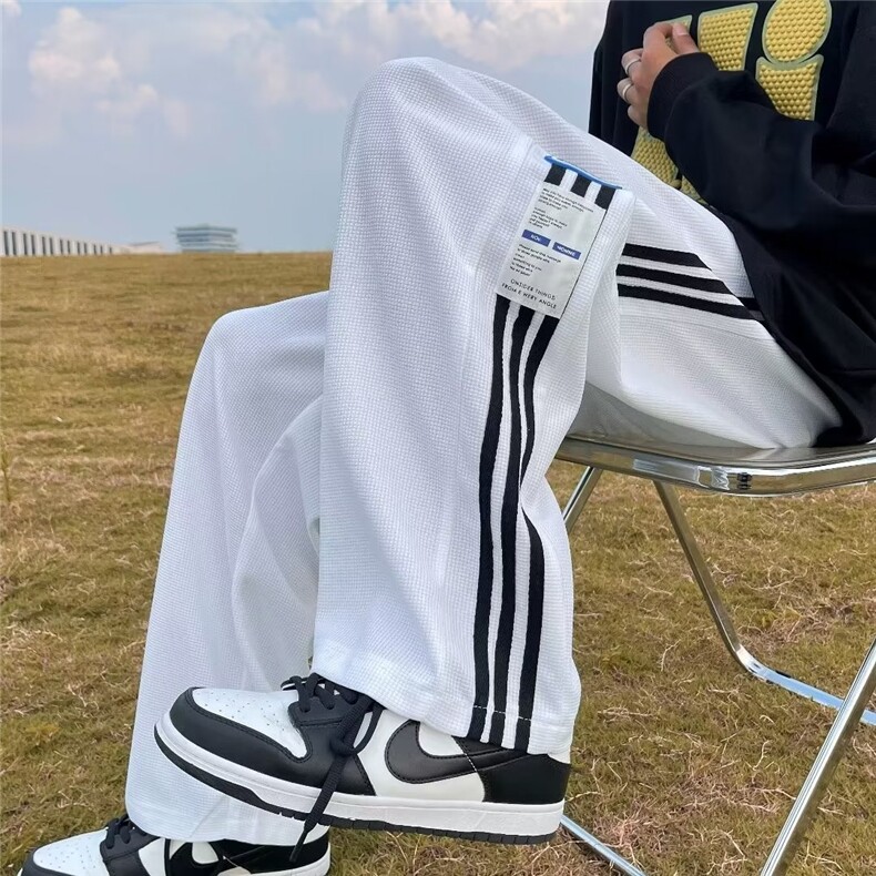 男秋季新款华夫格港风休闲裤MJ108P30图片