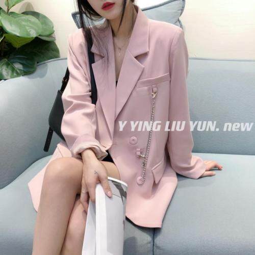 个性款链条西装外套，女装西装，迎盈柳韵