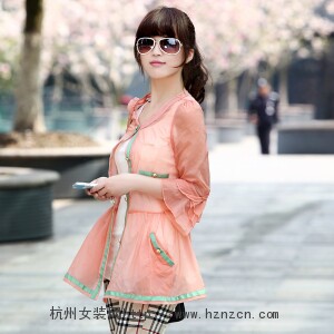 时尚女装轻薄防晒衣 夏季必备百搭外套 显瘦透气防紫外线,女装防晒衣,凯瑟曼