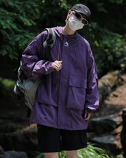 青少年冲锋衣男款美式潮牌宽松休闲外套春季ins潮流户外防风夹克，男装夹克，星座716-2