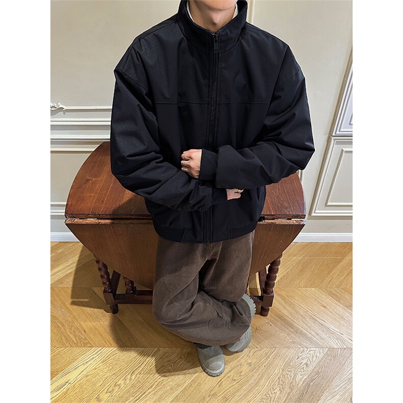 美式休闲立领棉衣纯色百搭户外工装加厚棉服百搭外套MF3665-特P62,男装棉衣,电商B295