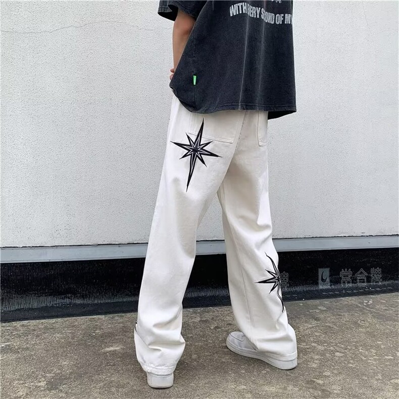 美式牛仔裤男春秋新款休闲直筒裤NZ901P45,男装牛仔裤,星座1116-2