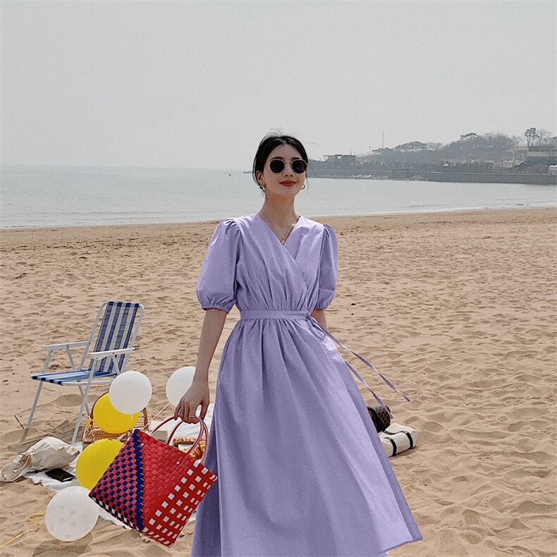 现货2021夏季新款初恋裙法式浪漫119-FQ208-P85控138,女装连衣裙,叁秋一裳