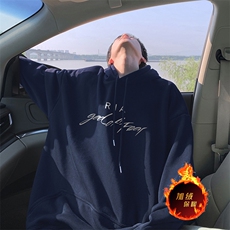 抖音得物供货可提供视频秋冬重磅美式宽松连帽卫衣DL2120，男装卫衣，电商A486