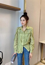 2022秋季新款韩版宽松显瘦衬衫，女装衬衫，L·H·X