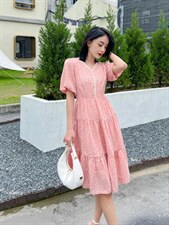 波点连衣裙，女装连衣裙，天使公主