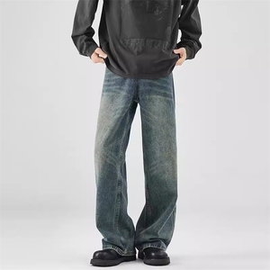 【网图】B221美式ins高街修身微喇牛仔裤LK25474- 特P45控68.8,男装牛仔裤,电商B221