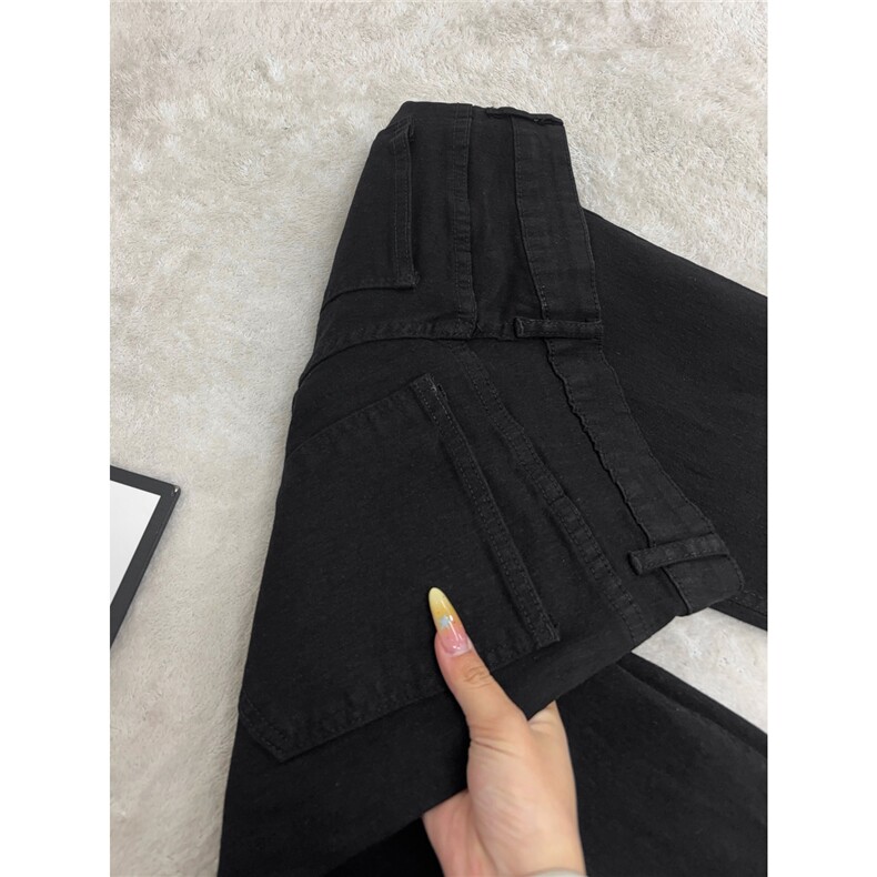 B221美式ins高街黑牛修身微喇弹力牛仔裤LK25596-特P21控49,男装牛仔裤,电商B221