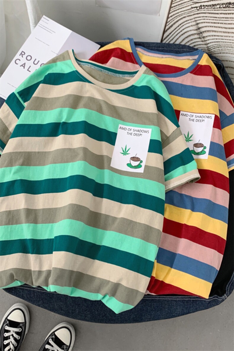 714-2好-T095男女装新款港风短袖棉麻夏季数码印花体恤情侣潮,男装T恤,星座714-1