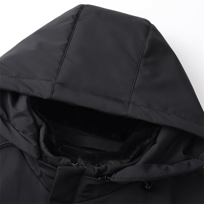 2023冬季新款男士连帽加厚保暖羽绒服中年商务休闲可脱卸内胆外套,男装羽绒服,电商B212（原钱塘6029）