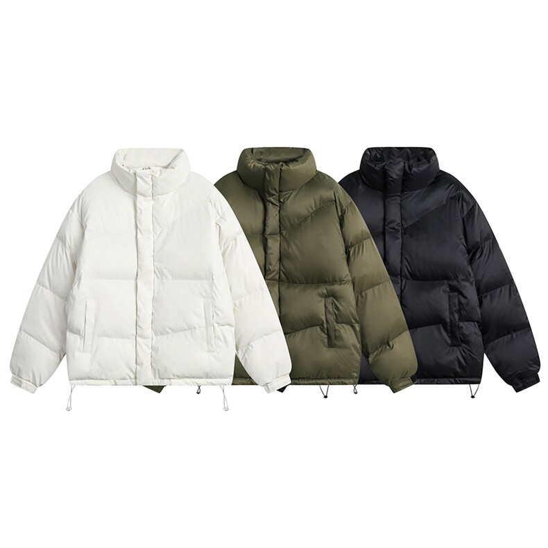 2024冬立领纯色面包棉服--5152 控价158图片