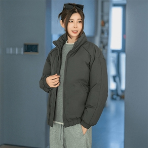 现货冬季美式休闲加厚雪山外套夹克立领纯色三防户外工装棉服图片