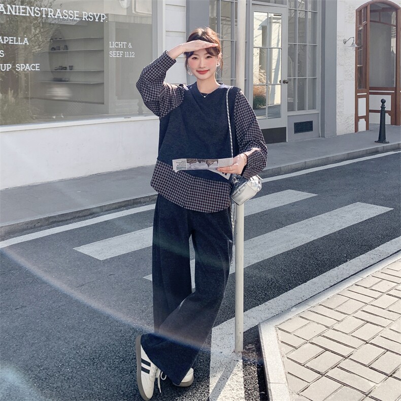 已出大货【26春新款】假两件套装2D001-6757-P175-K288,女装套装/套裙,2D001