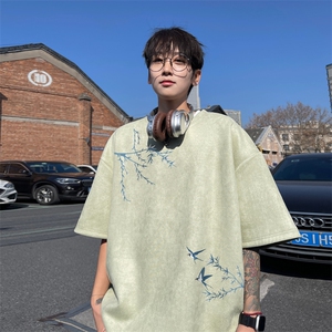 量大优  供视频  重磅麂皮绒短袖T恤男JPDX208-特P19图片