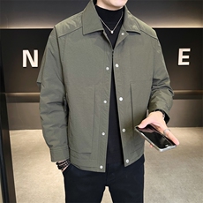 新标90绒冬季新款轻薄款羽绒服男翻领保暖外套A329-YR2515-P195，男装羽绒服，电商A329