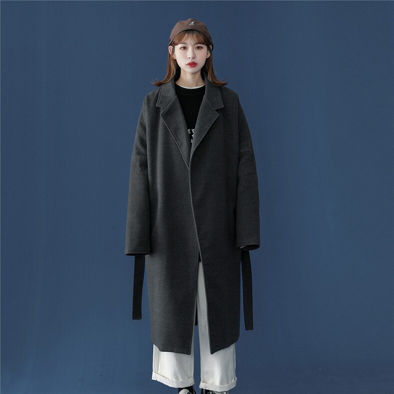 1加棉加厚呢子风衣女港风中长款英伦呢大衣妮子外套7996P125控168图片