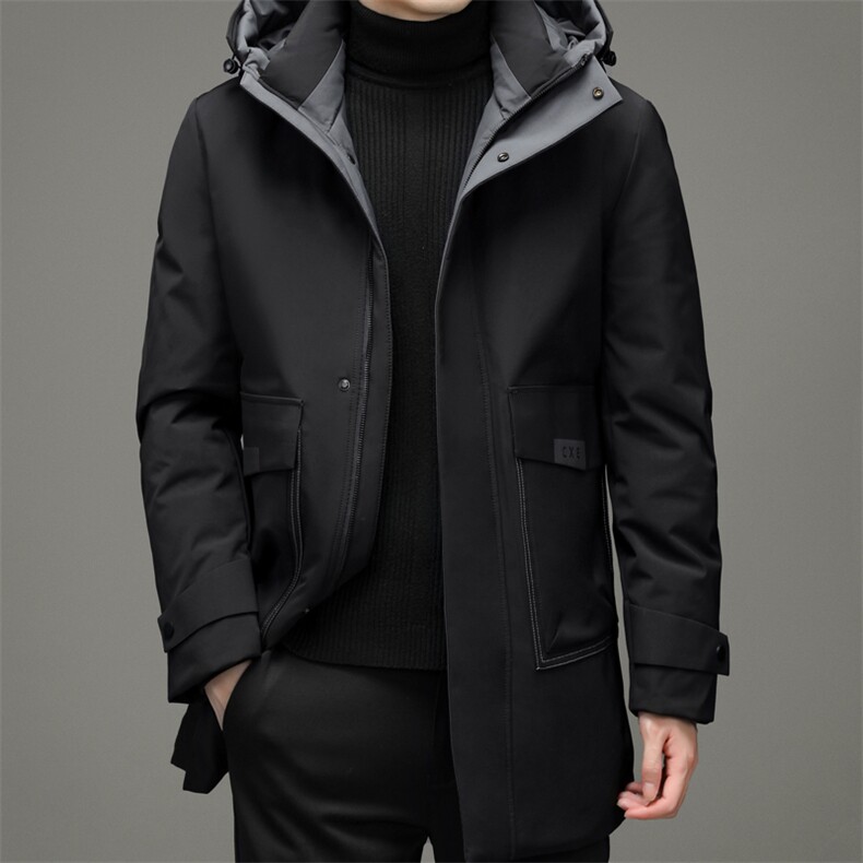 冬季新款中年男时尚外套羽绒服连帽上衣爸爸装YYYR3019-P295,男装羽绒服,电商B212（原钱塘6029）