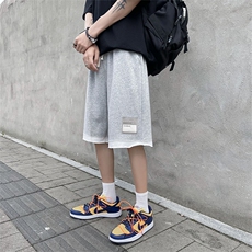 港风假两件拼接休闲短裤男韩版夏季简约五分运动裤DK021P38限49，男装休闲裤，电商A089-1