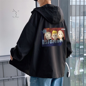 ！港风风衣男短款长袖夹克男休闲外套男上衣男DJK301-P45图片