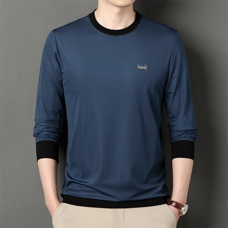 长袖t恤男春季男士Polo衫商务休闲男装春秋宽松爸爸打底衫潮，男装Polo衫，电商B212（原钱塘6029）