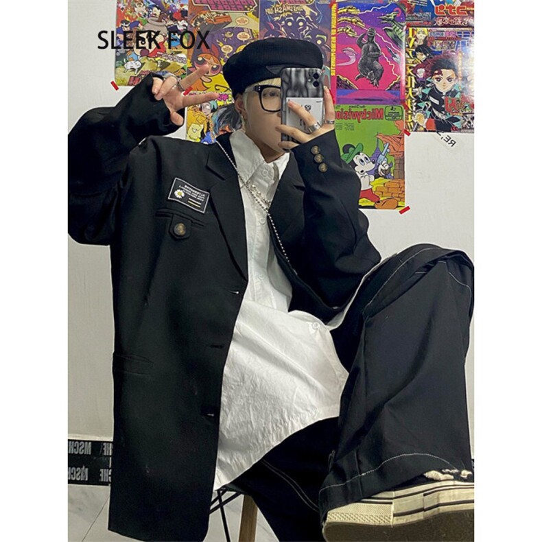1506-1/JBU-XZ651/P54春季新款ins痞帅西服男士潮流宽学院风夹克,男装夹克,星座1506-1