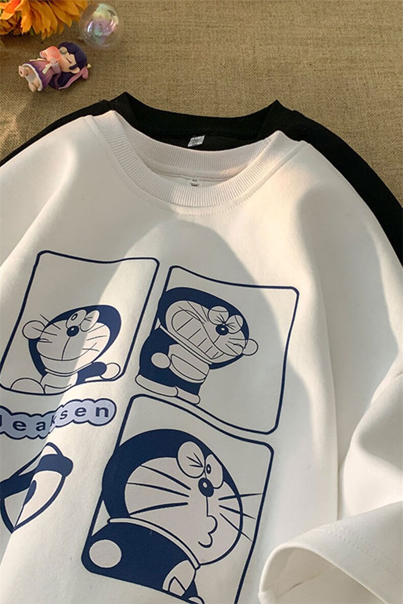 夏季新品叮当猫五分袖体恤男青少年宽松型休闲-JK23211-P25控38,男装T恤,星座605(原A050)