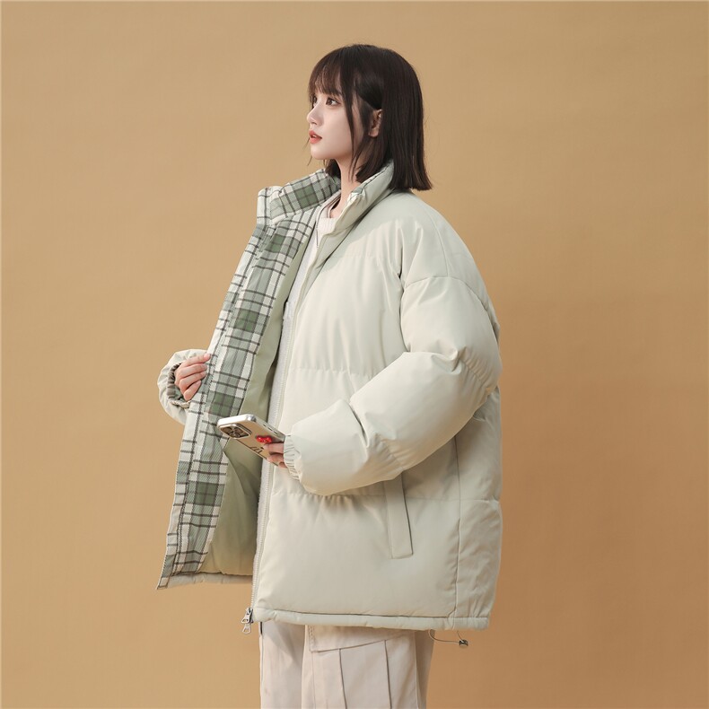 抖音得物美式潮流高品质格子三防加厚羽绒棉衣外套棉服MY5555-P68,男装棉衣,星座610B-1