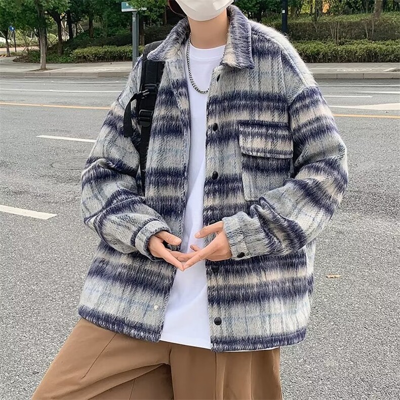 原宿青春流行日常长袖夹克标准翻领单排扣F56P68,男装夹克,星座1116-2