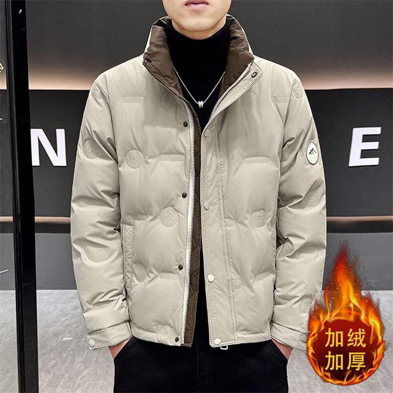 1018-MY932-P125男新款潮牌冬季外套男加厚立领鸭绒工装帅气,男装工装外套,星座1018