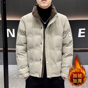 1018-MY932-P125男新款潮牌冬季外套男加厚立领鸭绒工装帅气图片
