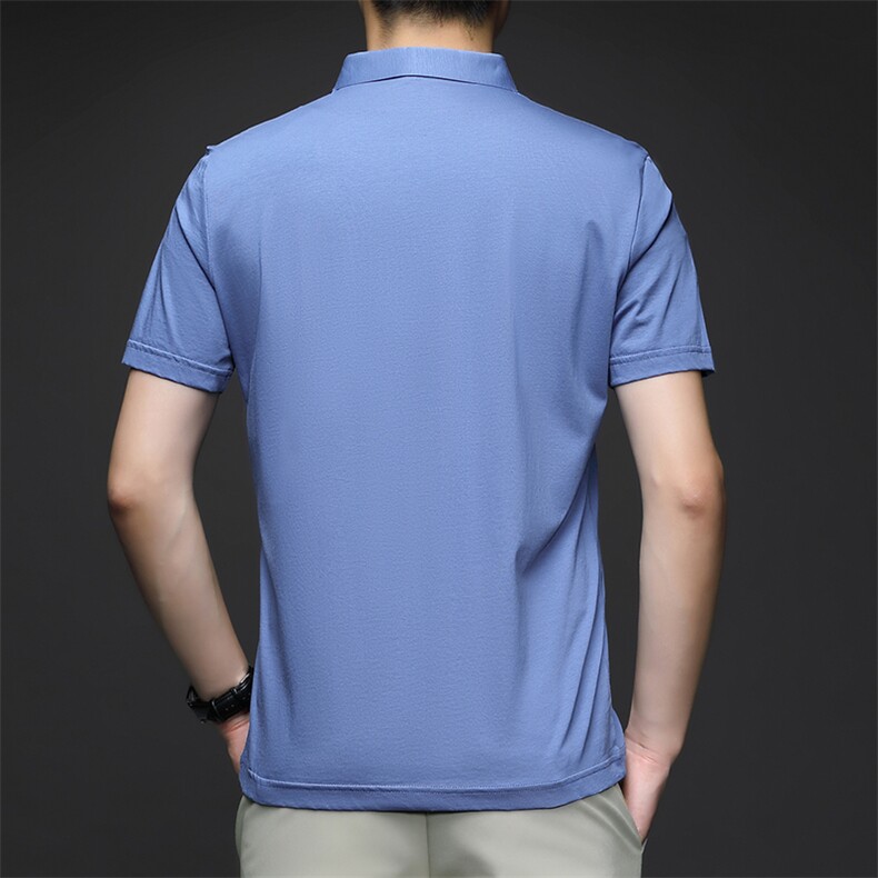 夏季保罗POLO衫男士短袖T恤纯棉休闲翻领宽松半袖中年男装体恤衫,男装Polo衫,电商B212（原钱塘6029）