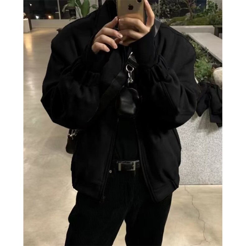 麂皮绒韩系秋冬外套男痞帅高街潮夹克冬季风格穿搭衣服J7368,男装夹克,星座1116A（原606A-3）