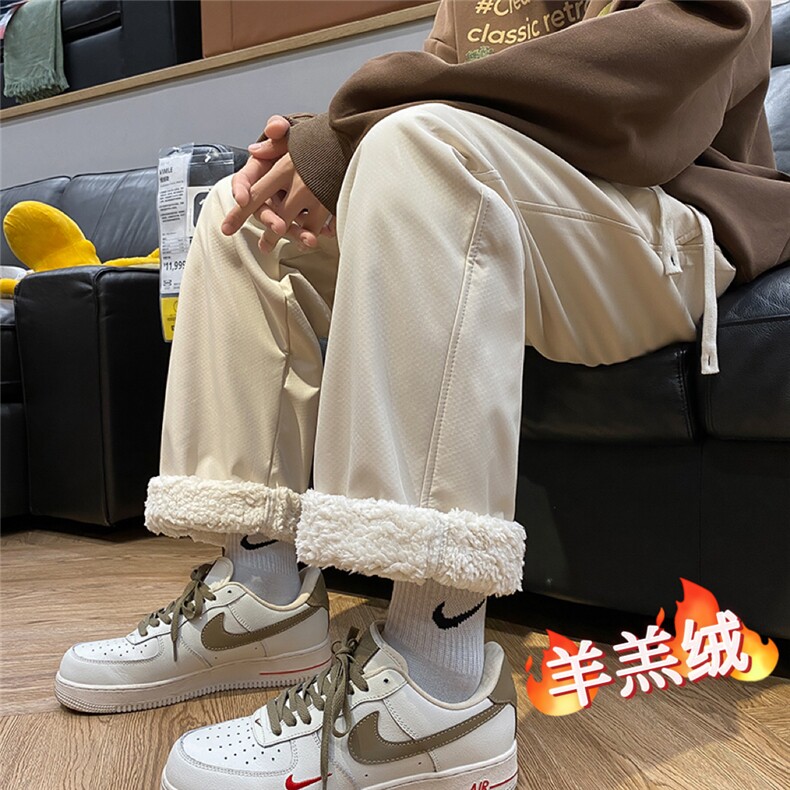 冬季羊羔绒加绒防水防风休闲裤715-6-BX21P55(控78）图片