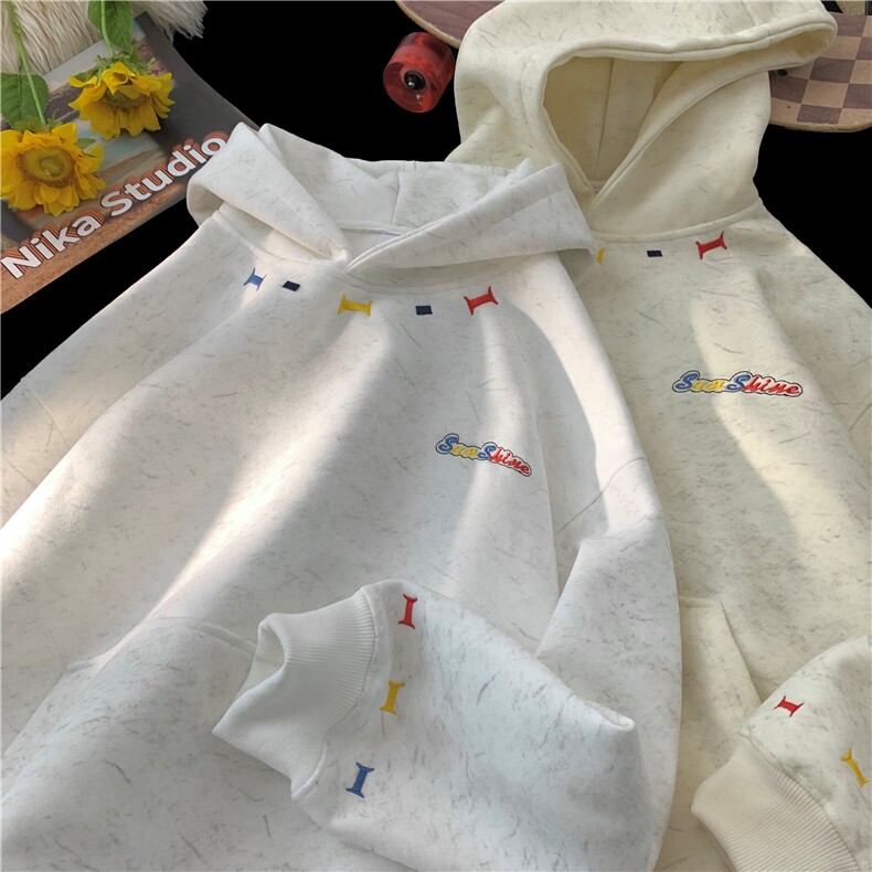 主推砂洗刺绣情侣卫衣W116-P65卖88，男装卫衣，星座222-2（原202-8）