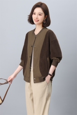 2026年春季休闲拼接外套，女装短外套，悦见她
