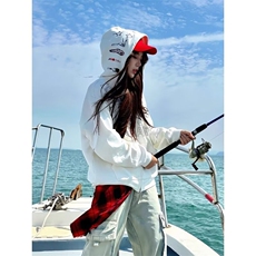 秋季美式复古开衫卫衣男女2025新款宽松外套高街设计感印花上衣，女装短外套，星座506A