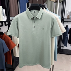 B87020广州基础款男士短袖体恤翻领POLO，男装T恤，钱塘207-1